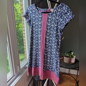 Hatley Blue and Pink Anchor Dress